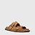 Flat Birken Collab Carrano + A.mar Couro Suede Marrom Saddle - Imagem 2