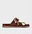 Rasteira Birken Carrano + A.MAR - Couro Suede Marrom Walnut - Imagem 1