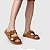 Rasteira Birken Carrano + A.MAR Couro Suede Marrom Saddle - Imagem 2