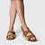 Rasteira Birken Carrano + A.MAR Couro Suede Bege Almond - Imagem 1