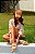Rasteira Birken Carrano + A.MAR Couro Suede Bege Almond - Imagem 5