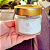 Vela Aromática Artesanal 100% Vegetal Cera De Côco Cereja Avelã Gold 140g - Imagem 1