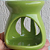 Difusor Rechaud/rechô Cerâmica Lua P/ Óleos Essenciais e Wax Melts Verde - Imagem 4