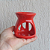 Difusor Rechaud/rechô Cerâmica Lua para Óleos Essenciais e Wax Melts Vermelho - Imagem 3
