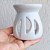 Difusor Rechaud/rechô Cerâmica Lua Óleo Essencial e Wax Melts Branco - Imagem 2