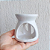 Difusor Rechaud/rechô Cerâmica Lua Óleo Essencial e Wax Melts Branco - Imagem 5