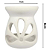 Difusor Rechaud Flor + 4 Mini Vela 100% Natural para Wax Melts E Óleos Essenciais Branco - Lidi Gurgel - Imagem 2
