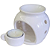 Difusor Rechaud Bolinha Com Suporte (Panelinha) para vela P/ Óleos Essenciais E Wax Metls Branco - Imagem 7