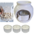 Kit 1 Aromatizador Rechaud Bolinha (Panelinha) Branco + 12 Wax Melts Lavanda + 3 Mini Vela Para Aquecer - Imagem 1