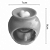 Kit 6un Difusor Rechaud Bolinha Com Suporte (Panelinha) para vela P/ Óleos Essenciais E Wax Metls Branco - Imagem 8