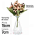 Kit 3 Vaso de Vidro Diamante 15cm Decorativo P/ Difusor de Ambientes E Arranjos De Flores - Imagem 5