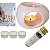 Kit Rechaud Oval + 3 Velas + 15 Fósforo + 12 Wax Melts Lavanda - Imagem 1