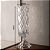 Vaso De Cristal C/ Pé Deli Diamond 41cmx12,5cm Lyor Original - Imagem 8