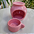 Difusor Rechaud Bolinha Com Suporte (Panelinha) para vela P/ Óleos Essenciais E Wax Metls Rosa - Imagem 2