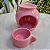 Difusor Rechaud Bolinha Com Suporte (Panelinha) para vela P/ Óleos Essenciais E Wax Metls Rosa - Imagem 4