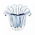 Vaso de Vidro Italy Estilo Murano Azul 17cm x 14cm x 16,5cm 4862 - Lyor Original - Imagem 2