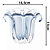 Vaso de Vidro Italy Estilo Murano Azul 17cm x 14cm x 16,5cm 4862 - Lyor Original - Imagem 5