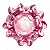 Vaso de Vidro Italy Estilo Murano Rosa 15cm x 16cm 4827 - Lyor Original - Imagem 2