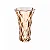 Vaso de Vidro Diamond Âmbar Metalizado 8cm x 8cm x 15cm - Lyor Original - Imagem 3