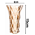 Vaso de Vidro Diamond Âmbar Metalizado 8cm x 8cm x 15cm - Lyor Original - Imagem 4