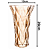 Vaso de Vidro Diamond Âmbar Metalizado 13cm x 6,5cm x 20cm - Lyor Original - Imagem 4