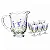 Conjunto Jarra com 6 Taças de Cristal Lavanda Hand Painting 1,3L/240ml - Lyor Original - Imagem 1