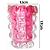 Vaso De Vidro Estilo Murano Italy Rosa 17cmx12cm 4809 - Lyor Original - Imagem 8