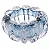 Centro De Mesa Vidro Estilo Murano Italy Azul 16cmx8cm 4876 Lyor - Imagem 2