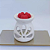 Kit 30un Difusor Rechaud/rechô Cerâmica Flor para Óleo Essencial e Wax Melts Branco - Imagem 4