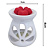 Kit 30un Difusor Rechaud/rechô Cerâmica Flor para Óleo Essencial e Wax Melts Branco - Imagem 10
