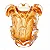 Vaso de Vidro Italy Estilo Murano Âmbar  15cm x 16cm 4824 - Lyor Original - Imagem 5