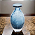 Vaso de Vidro Italy Estilo Murano Azul 20cm x 10cm 61726 - Wolff Original - Imagem 1