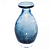 Vaso de Vidro Italy Estilo Murano Azul 20cm x 10cm 61726 - Wolff Original - Imagem 7
