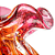 Vaso Vidro Italy Estilo Murano Rosa E Âmbar 11cm x 13cm 220825 - Lyor Original - Imagem 3