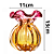 Vaso Vidro Italy Estilo Murano Rosa E Âmbar 11cm x 13cm 220825 - Lyor Original - Imagem 7