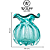 Vaso de Vidro Italy Estilo Murano Azul Tiffany 10cm x 11cm 29004 - Wolff - Imagem 8