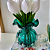 Vaso de Vidro Italy Estilo Murano Azul Tiffany 10cm x 11cm 29004 - Wolff - Imagem 5