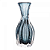 Vaso de Vidro Italy Estilo Murano Azul 20cm x 9,5cm 61715 - Wolff Original - Imagem 3