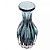 Vaso de Vidro Italy Estilo Murano Azul 20cm x 9,5cm 61715 - Wolff Original - Imagem 4