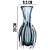 Vaso de Vidro Italy Estilo Murano Azul 20cm x 9,5cm 61715 - Wolff Original - Imagem 5