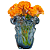 Vaso de Vidro Italy Estilo Murano Azul 15cm x 13,5cm 4820 - Lyor Original - Imagem 5