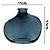Vaso De Vidro Organics Decorativo Azul 11cm 62014 Wolff - Imagem 5