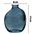 Vaso De Vidro Decorativo Organics Azul 11x9,5cm 62016 Wolff - Imagem 5