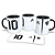 Caneca Altetico Mineiro  Brasileiro Alça E Interno Preto - Imagem 1