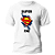 Camisa Dia dos Pais Personalizada Super-Pai Presentes - Imagem 2