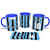 Caneca Gremio Time Brasileiro Alça E Interno Azul - Imagem 5