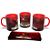Caneca Flamengo Time Brasileiro Alça E Interno vermelho - Imagem 4