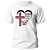 Camiseta Foi Por Mim Coração Cruz Unissex Poliester Presente - Imagem 1
