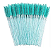 Escovinha de Sobrancelhas Azul Tiffany com Glitter 50un - Imagem 1