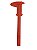 Paquímetro Universal Grande Vermelho 15cm - Imagem 1